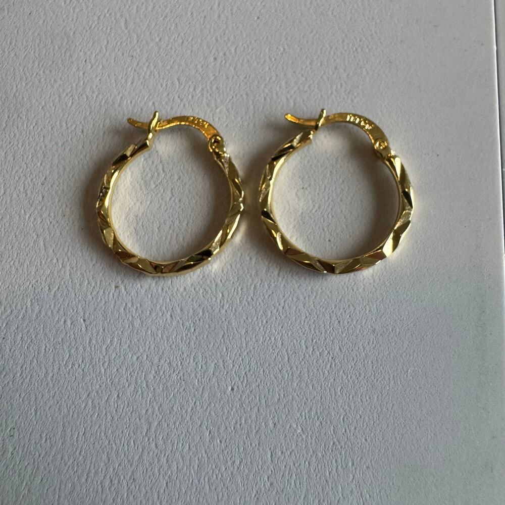 Gold Plated small hoop earrings